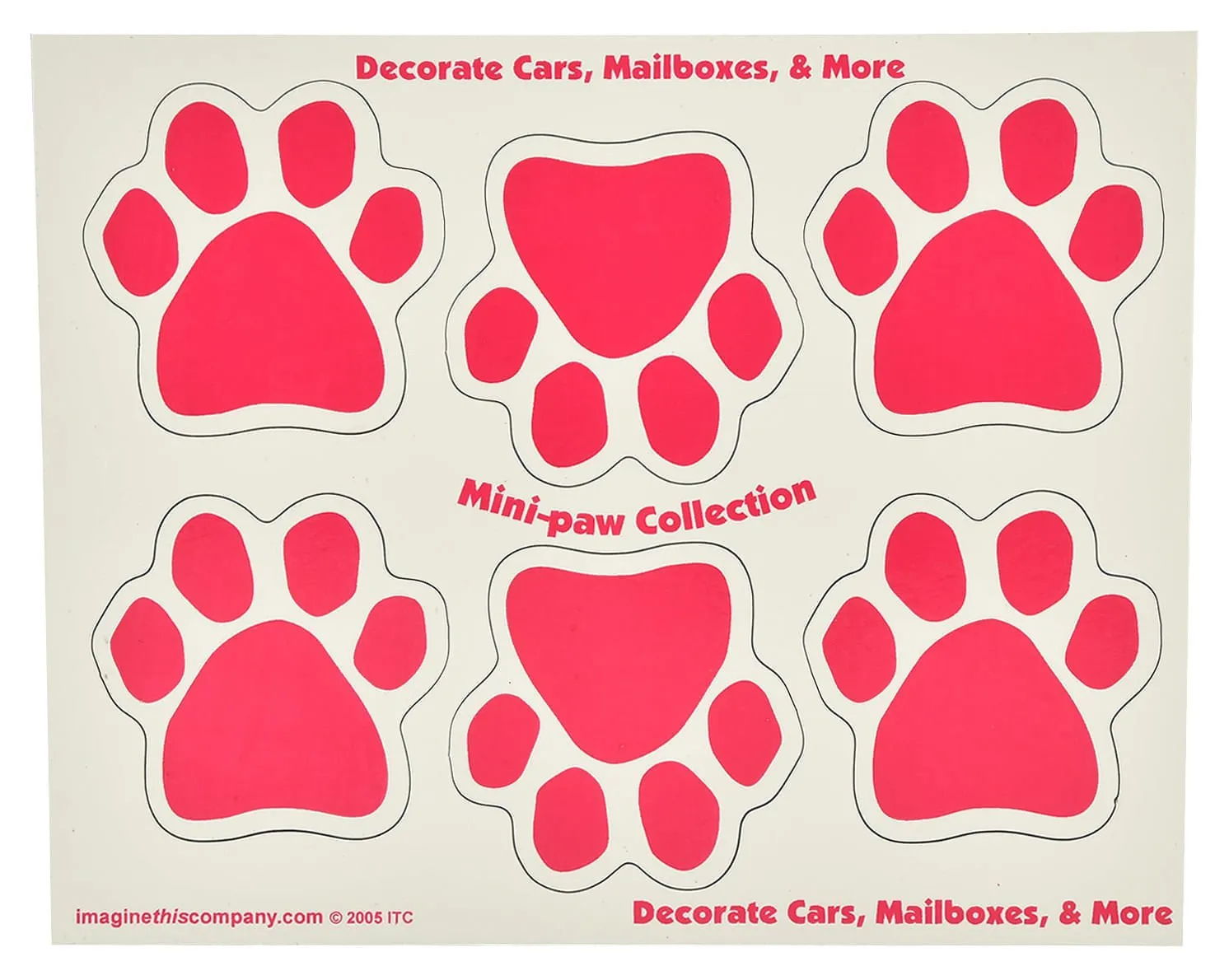 6 Mini-PAWS Magnets