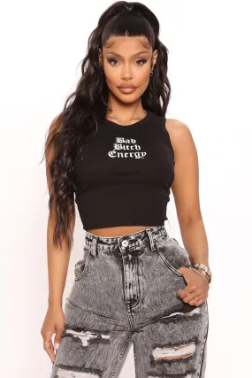 A Bad Bitch Tank Top - Black