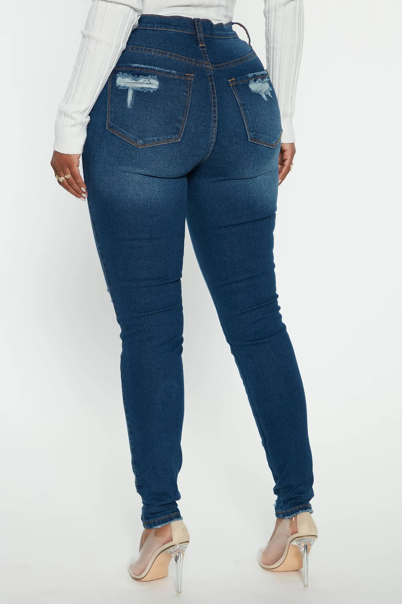 All Night Long Skinny Jeans - Dark Wash