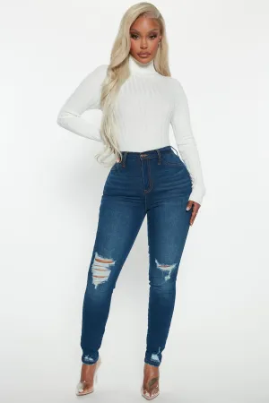 All Night Long Skinny Jeans - Dark Wash