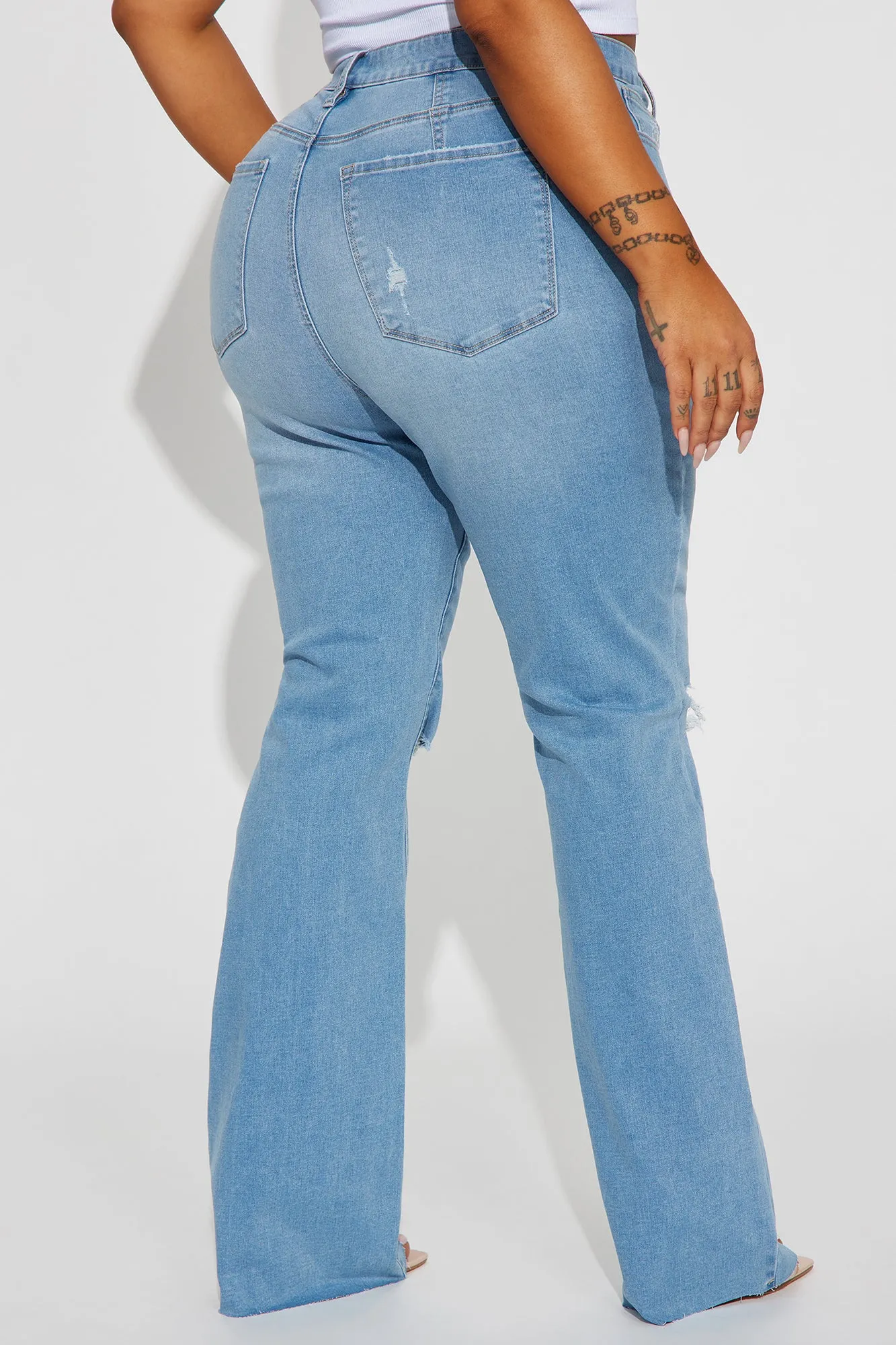 All Yours Curvy Stretch Bootcut Jean - Light Wash