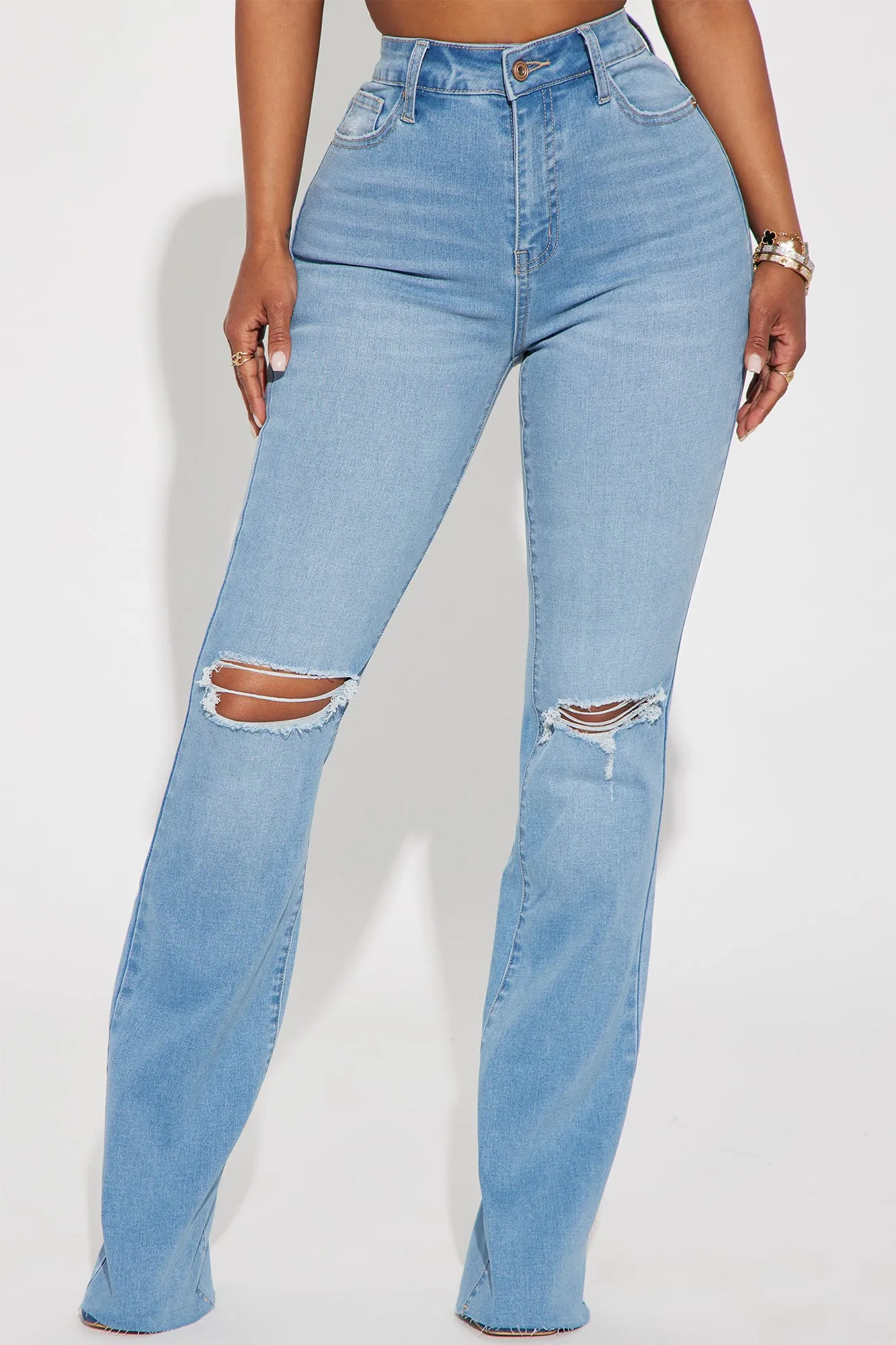 All Yours Curvy Stretch Bootcut Jean - Light Wash