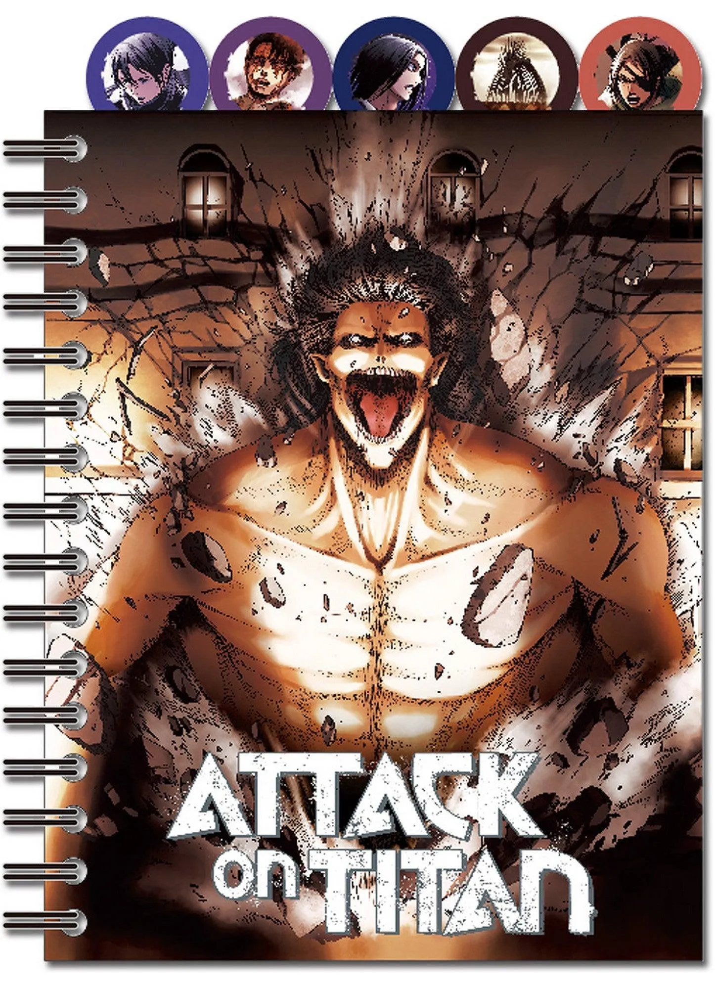 Attack On Titan Manga - Group Manga Cover Art #02 Tabbed Notebook