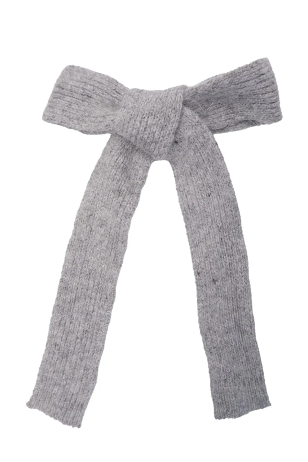 Black Colour - Bcemerie Bow Barette - Lt. Grey