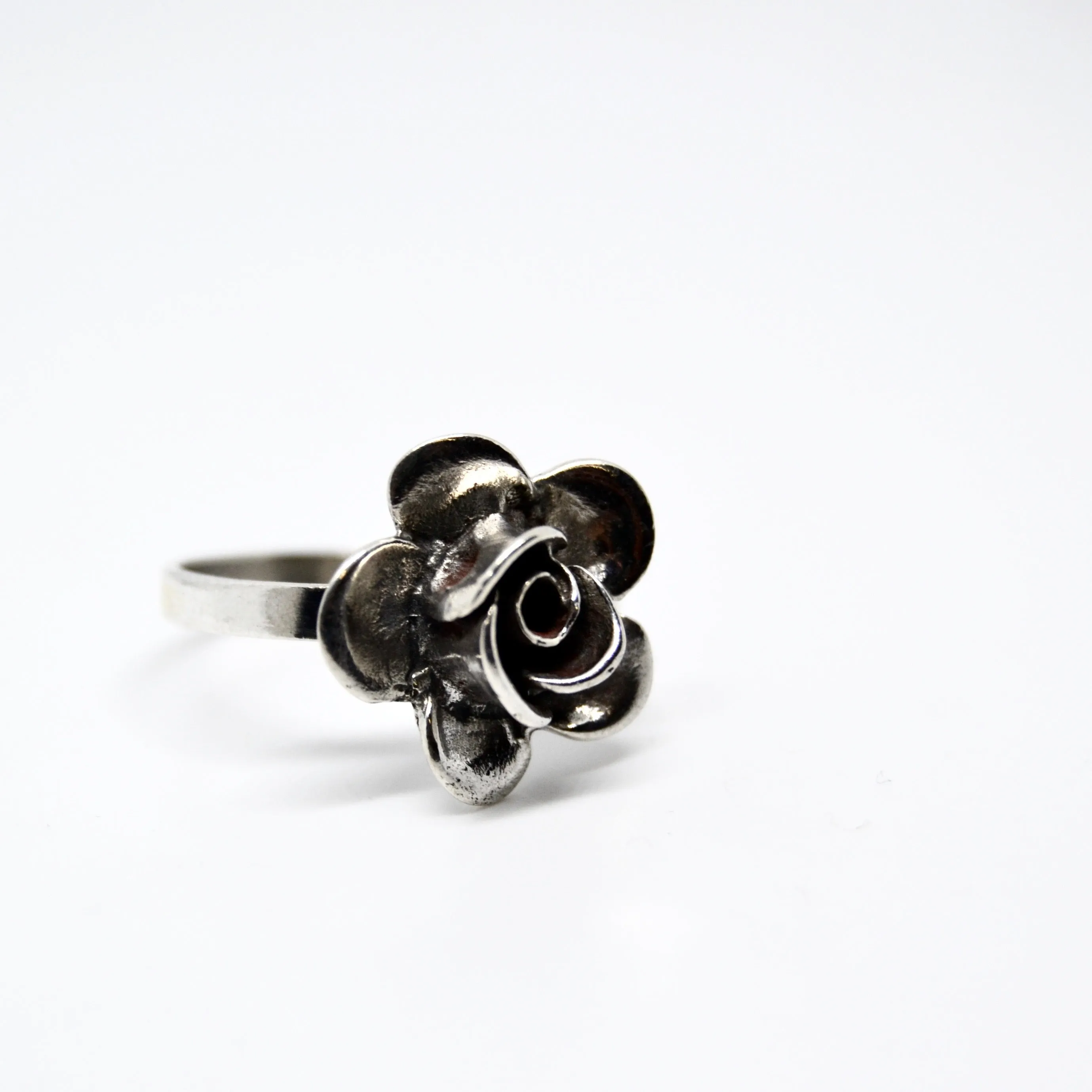 Fingerring, Lille Rose, sterlingsølv